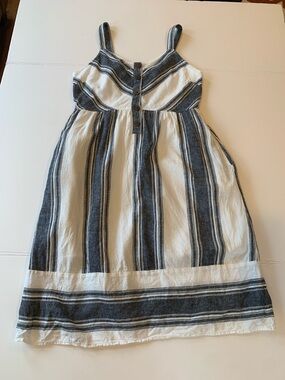 Target Women’s Large (approx. - see measurements ) Linen blend Striped Sundress